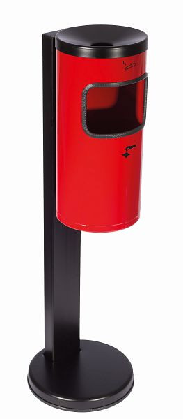 TKG Abfall-Ascher-Kombination RONDO KOMBI Standmodell Rot, 360013