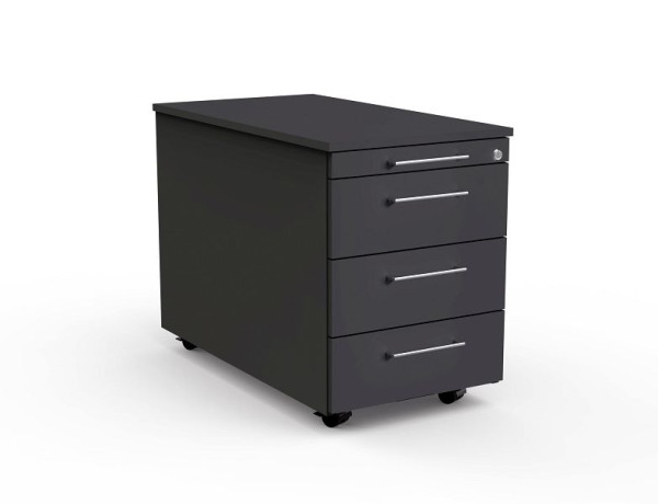 Kerkmann Rollcontainer mit Zentralschloss, Artline, B 420 x T 800 x H 540 mm, anthrazit, (Montage), 12746713-1