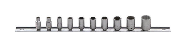 STAHLWILLE Satz Steckschlüsseleinsatz mit Clip-Leiste Nr.40aD/10CL 6,3 mm (1/4") 10-teilig, 96015310