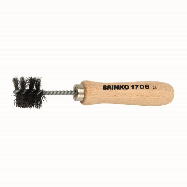 BRINKO Fittingsbürste für Innenreinigung Ø 12 mm, 3/8", mit Holzgriff, 1706/12