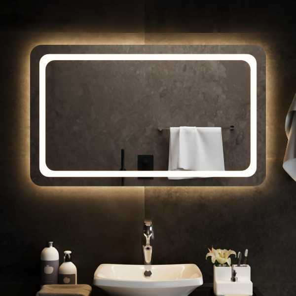 vidaXL LED-Badspiegel 100x60 cm, Glas, 151793, 8720286877173