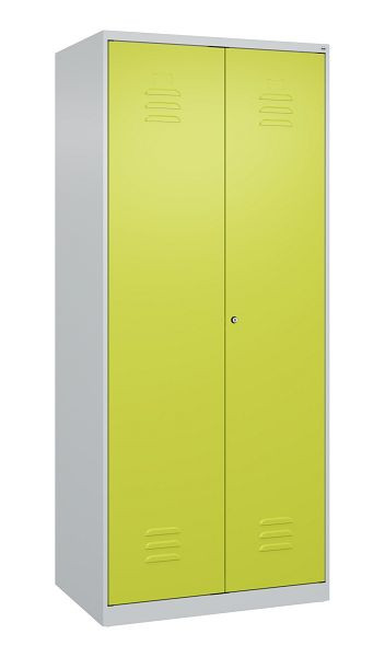 C+P Mehrzweckschrank Classic PLUS, Putzmittel-Spind, 2 Abteile, 1850x800x500mm, 7035/0024, Zylinderschloss, 080100-02 S10022