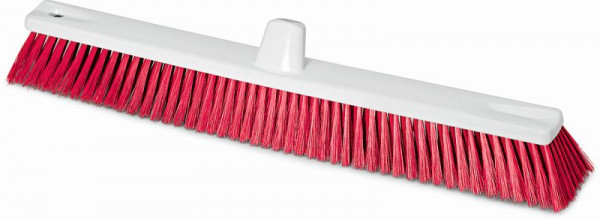 Nölle HACCP Großflächenbesen rot 60 cm Borste 0,50 mm, harte Borsten, VE: 4 Stück, 18236052