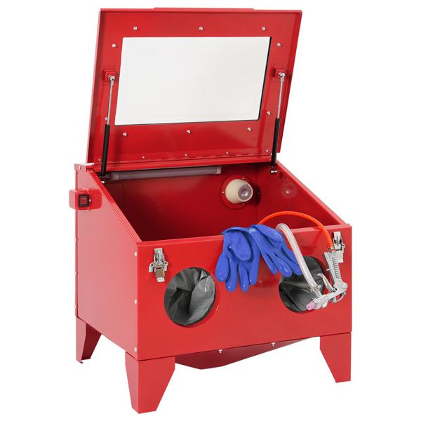 vidaXL Sandstrahlkabine 150 l, 125 PSI Kaltgewalzter Stahl, 42012445