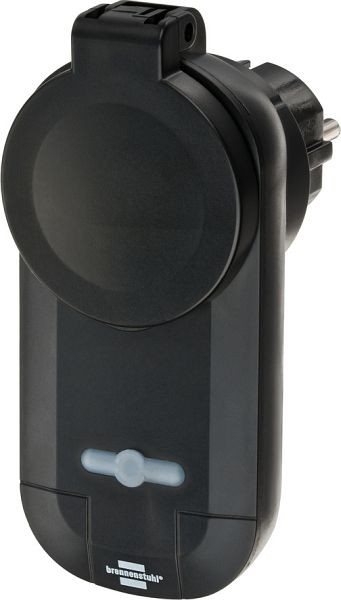 Brennenstuhl BrematicPRO Smarte Steckdose / Funksteckdose für Aussen (per App, Fernbedienung oder Alexa steuerbar), 1294520