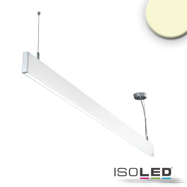 ISOLED LED Hängeleuchte Linear Up+Down 1200, 40W, prismatisch, linear- u. 90° verbindbar, weiß, warmweiß, 114002