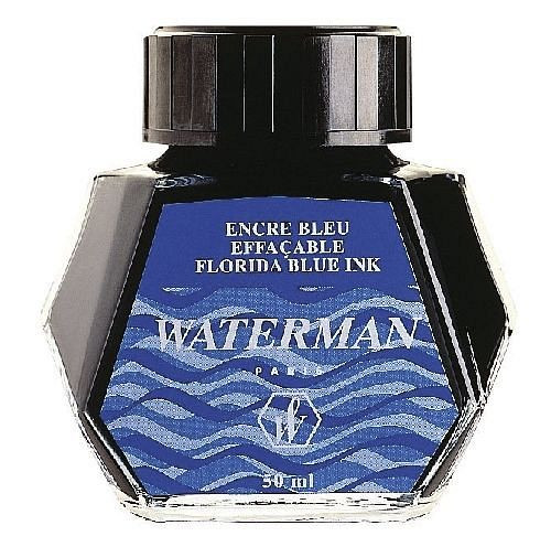 WATERMAN Tinte - Glasflacon, floridablau, VE: 0,05 L, S0110720