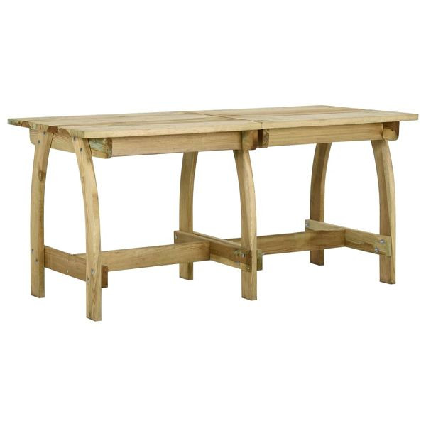 vidaXL Gartentisch 160x74x75 cm Kiefernholz Imprägniert, 318404