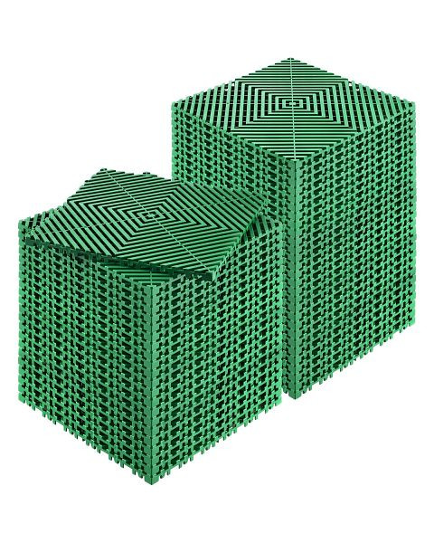 VEVOR Drainagematte Garage Bodenfliesen, Ineinandergreifend 31x31cm, VE: 50 Stück, CKPSD10X10YCS8XCRV0