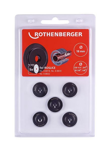 Rothenberger Schneidrad für ROSLICE 18mm, 1/2-3/4", 5 Stück, 088842D