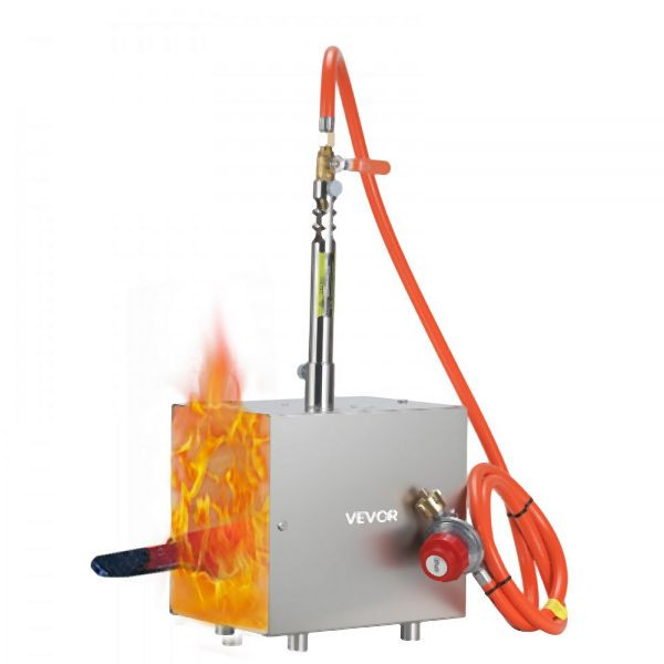 VEVOR Propan-Schmiedeofen 1 Brenner, 1390 °C, Schmelzofen, Hufschmiede, Gasschmiedewerkzeuge, Schmiedeesse, FXDZL1GHQSYDIF0KT001V0