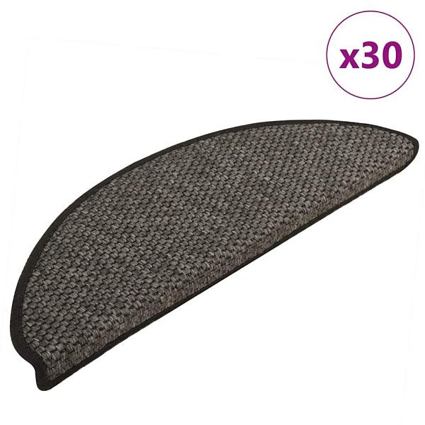 vidaXL Stufenmatten Selbstklebend Sisal-Optik 30Stk. 65x21x4cm, 3365873
