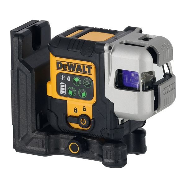 DeWalt Kompakter Multilinienlaser 3x180° mit integriertem Li-Ionen-Akku und USB-C Anschluss, grüne Laserlinie, DCLE14301GB-XJ
