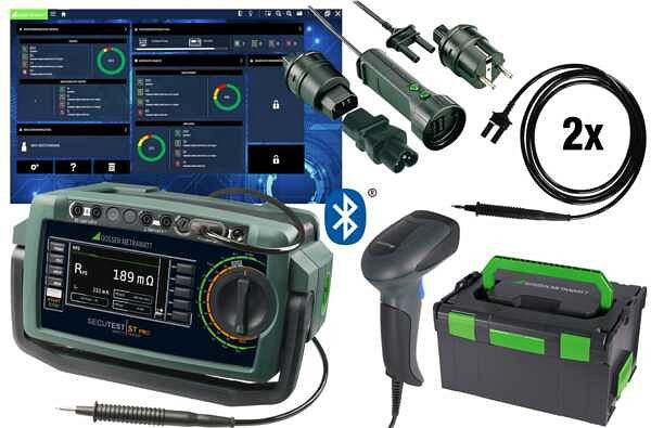 Gossen Metrawatt Gerätetester-Set mit Prüfsequenzen für EN 50678 (VDE 0701), EN 50699 (VDE 0702), COMFORTPAKET SECUTEST ST PRO, M708C