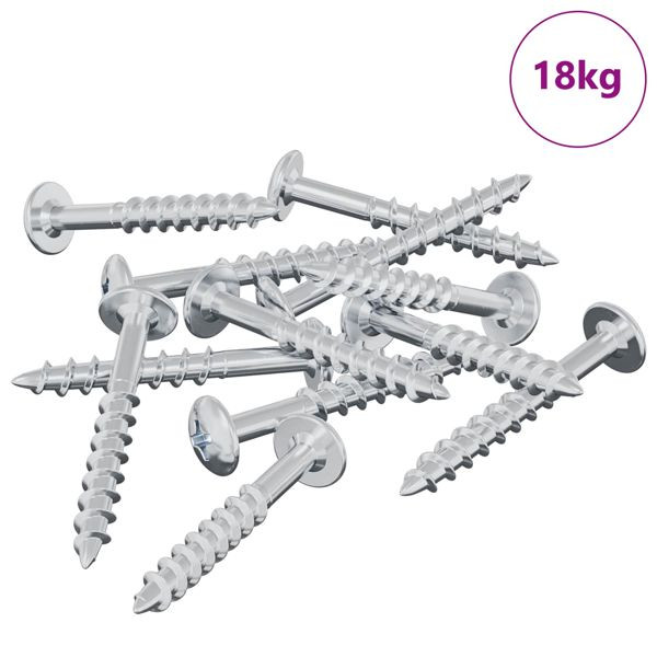 vidaXL Schraube 7792-teilig Silber 9,8 x 35 mm Eisen, 864480