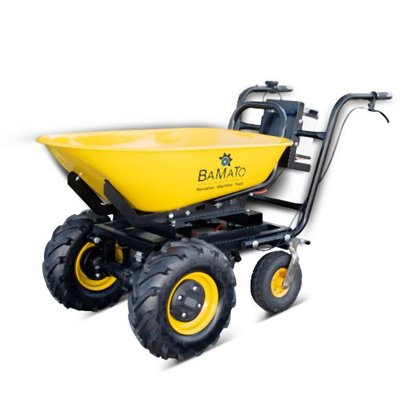 BAMATO elektrische Schubkarre, 40 V / 6 Ah, 100 Liter Mulde, MTR-300W
