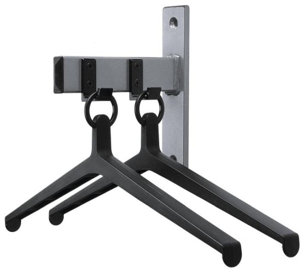 Deskin Wandgarderobe inkl. 2 Kleiderbügel, mit 2 Haken, Länge 180 mm, H 200 mm, B 50 mm, 218442