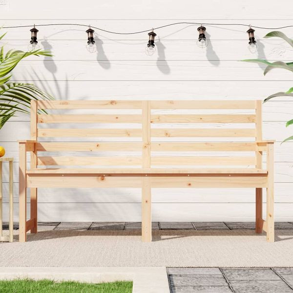 vidaXL Gartenbank 159,5x48x91,5 cm Massivholz Kiefer, 824067
