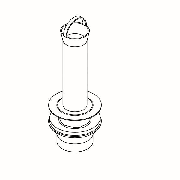 KWC Standrohrventil, WASHINO, Kunststoff verchromt, DN40, 2000109148