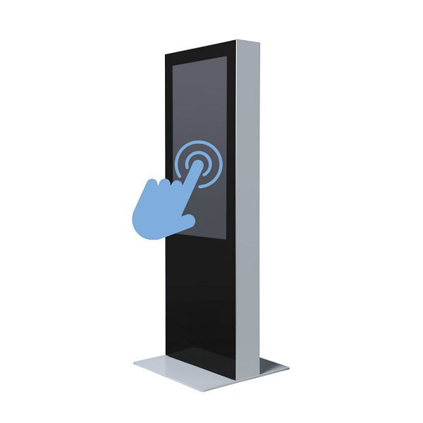 Showdown Displays Digitale Infostele doppelseitig mit 50" Samsung-Bildschirm und Touch-Folie, DIDTOTEM50ESFT