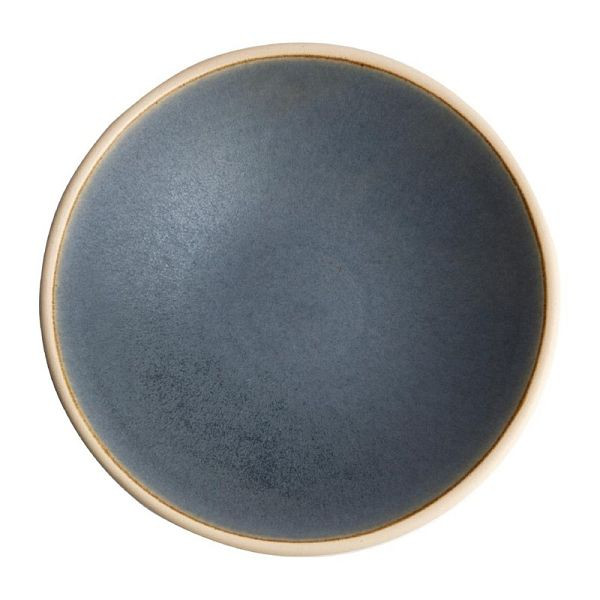 Olympia Canvas flache Schale granit-blau 22cm, VE: 6 Stück, FA305