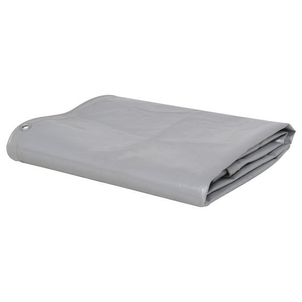 vidaXL Abdeckplane 650 g/m² 5 x 6 m Grau, 144892
