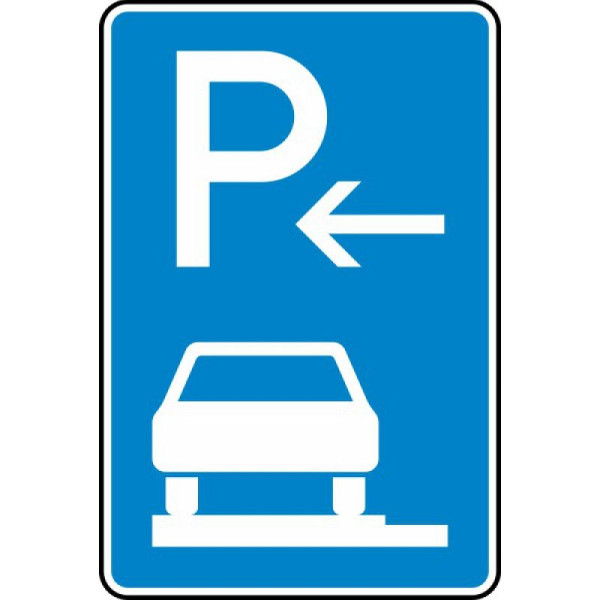 Stein HGS Parken auf Gehwegen ganz in Fahrtrichtung links (Ende) Nr. 315-62, 420 x 630 mm, RA2, Alform, 315-62-122