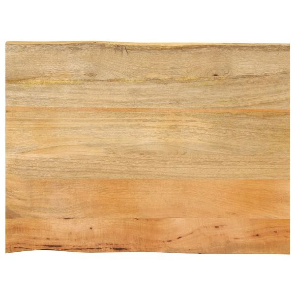 vidaXL Tischplatte mit Baumkante 80x60x3,8 cm Massivholz Mango, 370740
