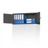 Produktbild von Jan Nowak Modell EWA (C01L) Aufsatz für Aktenschrank Büroschrank 900x380x400 mm, Anthrazit, 1152 Jan Nowak Modell EWA (C01L) Aufsatz für Aktenschrank Büroschrank 900x380x400 mm, Anthrazit, 1152