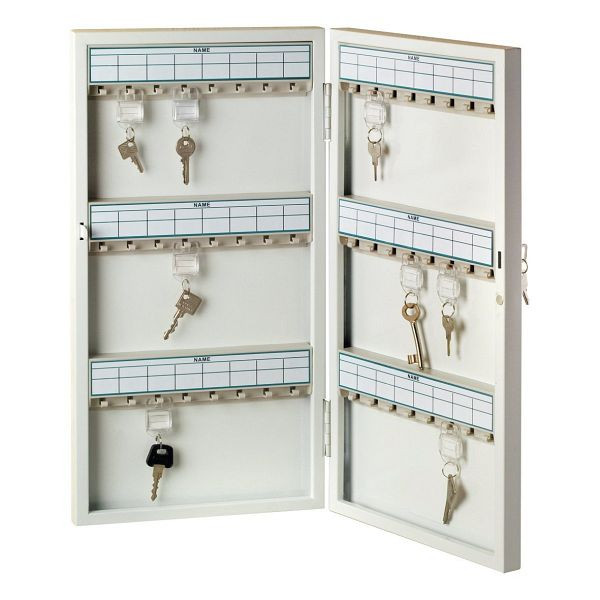 BURG-WÄCHTER Schlüsselschrank 6750/ 48 Türanschlag rechts, 48 Haken, HxBxT (außen): 560 x 280 x 60mm, 10460