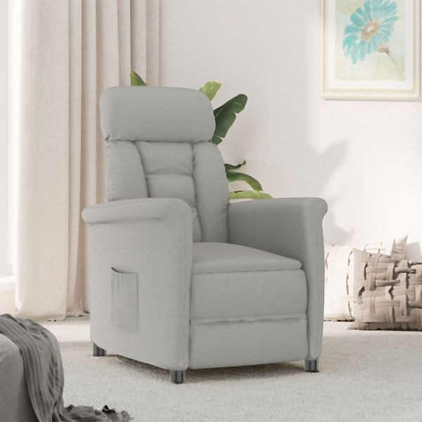 vidaXL Relaxsessel, Farbe: Hellgrau, 348401, 8720287164111