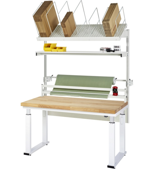 RAU Packtisch Komplettset 03, 08-WB, B1500 x T900, B-Platte, 08-WB-150-090-B-VP03.12