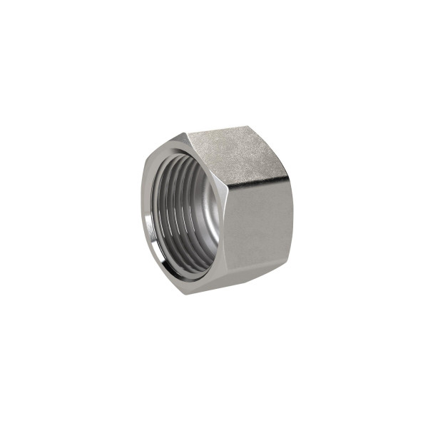 Riegler Verschlusskappe, Sechskant G 1/8, IG, SW 13, ES 1.4408, 119341