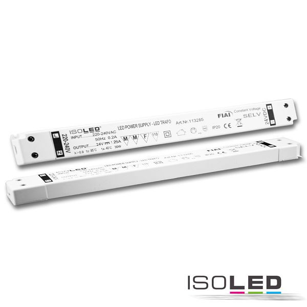 ISOLED LED Trafo 24V/DC, 0-30W, ultraslim, SELV, 113285