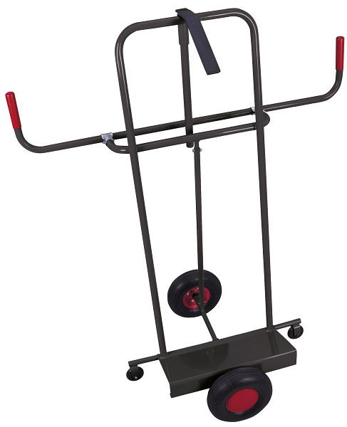 VARIOfit Plattenkarre mit variabler Plattensicherung, Außenmaße: 1.260 x 680 x 1.440 mm, RAL 7016 anthrazitgrau, Radsatz: Luftbereifung, sk-710.045/AG
