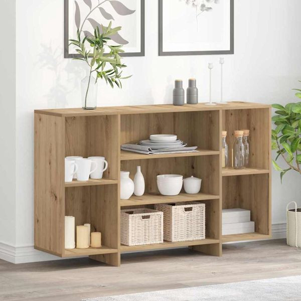 vidaXL Sideboard Artisan-Eiche 120 x 30 x 75 cm Holzwerkstoff, 875036