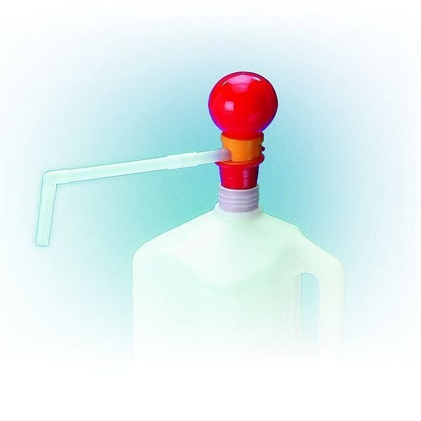 asecos Minipumpe (PP) mit Auslaufbogen mit Universalstopfen aus Weich-PVC, 16873