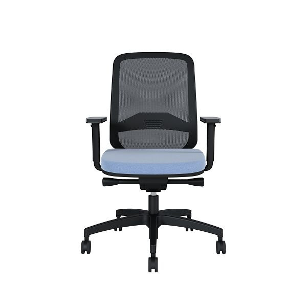 Bisley Bürodrehstuhl Bali, Rückenlehne aus Netzbezug, Mit Armlehnen Kunststofffußkreuz, TN9601 mineral water, BALIKLRT0015TN9601