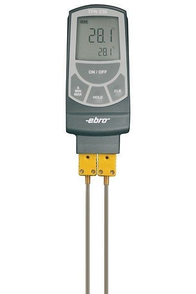 ebro TFN 530-SMP Thermometer für Thermoelemente hochgenaues 2-Kanal Thermoelement-Thermometer, 1340-5532