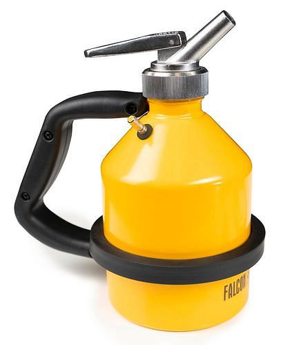 FALCON Sicherheitskanne aus Stahl, lackiert, Feindosierhahn, 1 l, Erdungsanschluss, 283922