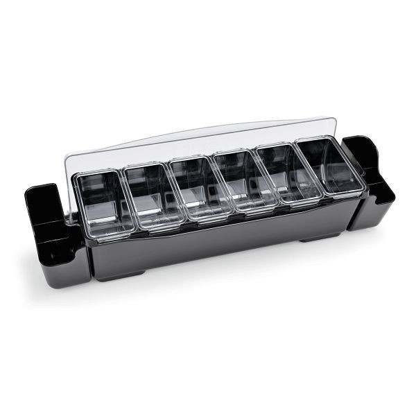 WAS Zutatenbehälter mit sechs Einsätzen à 0,7 Liter, ABS Kunststoff/Polycarbonat, 1464206