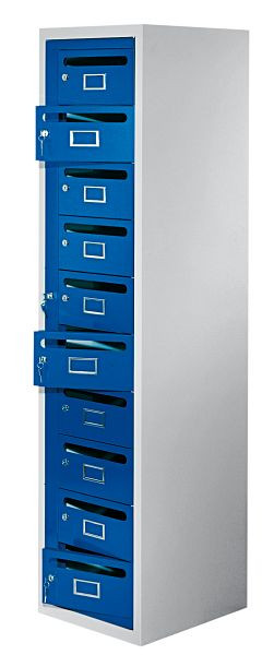 Kappes ErgoPlus Postverteilerschrank 10 Fächer, 1850 x 450 x 500 mm, RAL 7035/ 5010, 8503.00.0416
