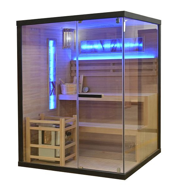 Sanotechnik LUXOR 2 Sauna 3 Personen, 150x140x190 cm (Bausatz), SB50150