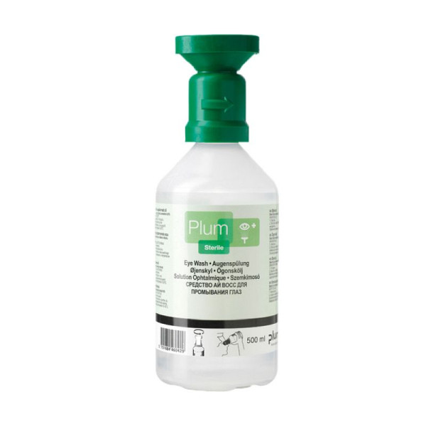 Stein HGS Augenspülflasche -PLUM- mit 0,9 % Natriumchloridlösung, 200 ml/ca. 2 Minuten, 25957