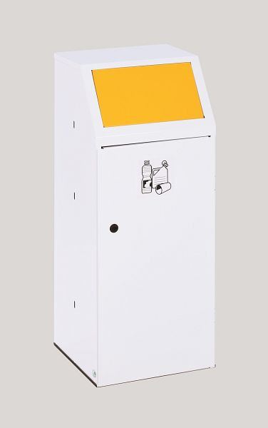 VAR Wertstoffsammler WSG 69 mit Fronttür und Inneneinsatz, gelb, 17161