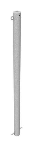 Schake Absperrpfosten Stahlrohr Ø 60 x 2,5 mm ortsfest zum Einbetonieren, feuerverzinkt, mit 1 Öse, 460/1
