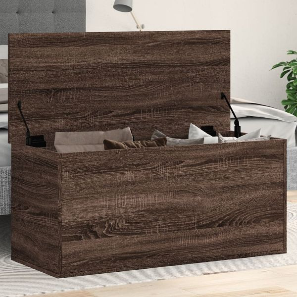 vidaXL Truhe Braun Eichen-Optik 100x42x46 cm Holzwerkstoff, 840666