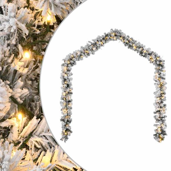 vidaXL Weihnachtsgirlande mit LED-Leuchten Grün 10 m PVC, 4019670