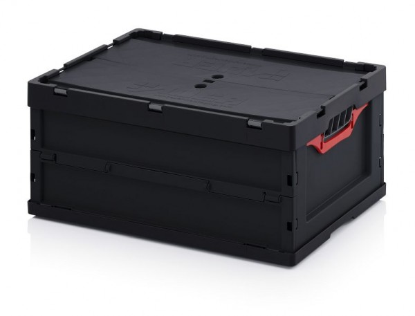 Auer ESD-Faltboxen mit Deckel, LxBxH: 60 x 40 x 27 cm, ESD FBD 64/27