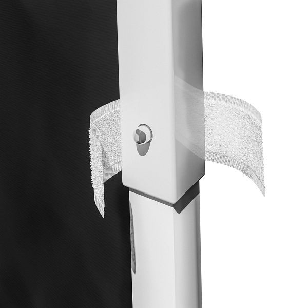 casaria Seitenwand Faltpavillon Capri 2er-Set Schwarz 3x3m, 109749